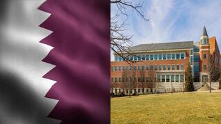 אוניברסיטת קורנל ודגל קטאר