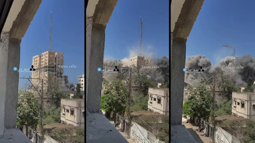 תיעוד מהתקיפות בעזה