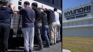 מעצר עובדים מהגרים לא חוקיים ב פשיטה על מפעל של חברת יונדאי  ב ג'ורג'יה ארה"ב