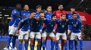 נבחרת איטליה לפני המשחק מול אסטוניה 