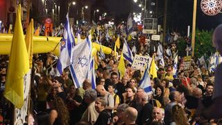 עצרת בכיכר פריז בירושלים