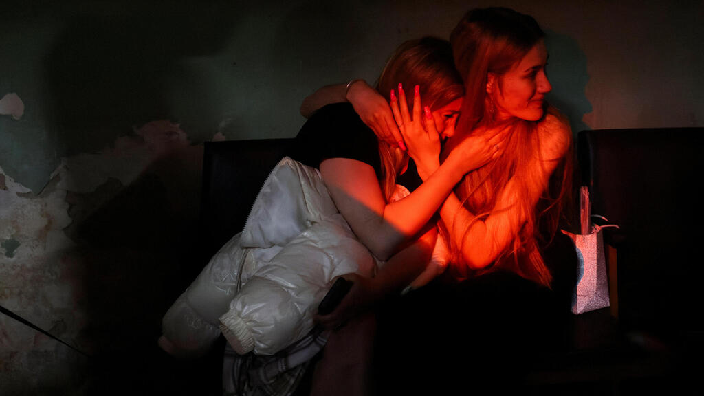 אוקראינה קייב ב מתקפה של רוסיה ב מקלט