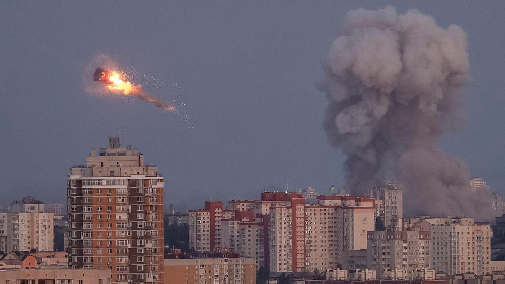 אוקראינה קייב יירוט טיל רוסי מתקפה של רוסיה