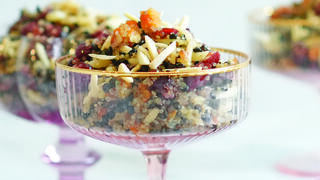 סלט קינואה ועדשים