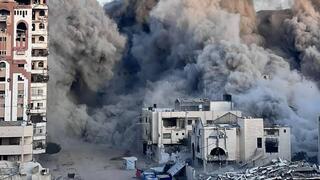 תקיפת בניין אל-רואיא במערב העיר עזה