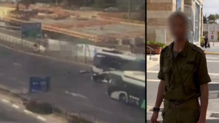 סמל ש', הלוחם שניטרל את המחבלים בפיגוע ברמות בירושלים, תיעוד מרגעי הפיגוע בצומת רמות בירושלים