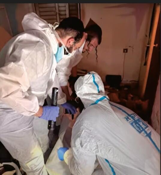 Волонтеры ЗАКА на месте происшествия в Кфар-Йоне