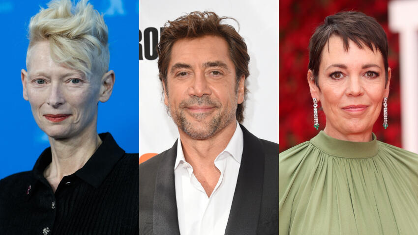 אוליביה קולמן, חאווייר בארדם וטילדה סווינטון