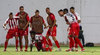 שחקני מ.ס כפר קאסם חוגגים