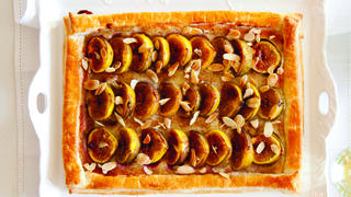 טארט תאנים בקרם שקדים ודבש