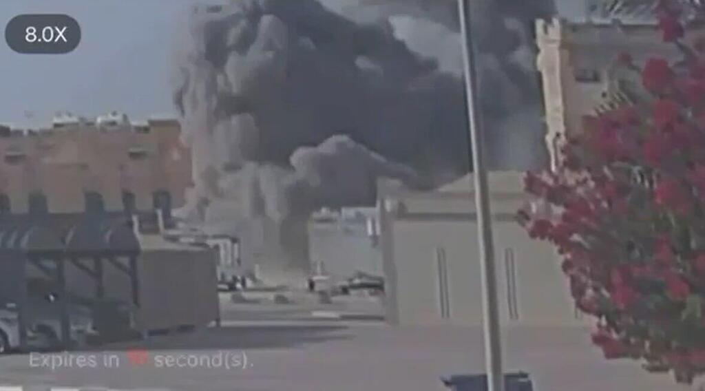 תיעוד: רגעי התקיפה הישראלית בדוחא, קטאר