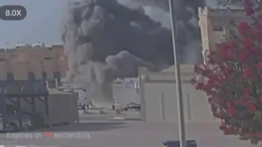 תיעוד: רגעי התקיפה הישראלית בדוחא, קטאר