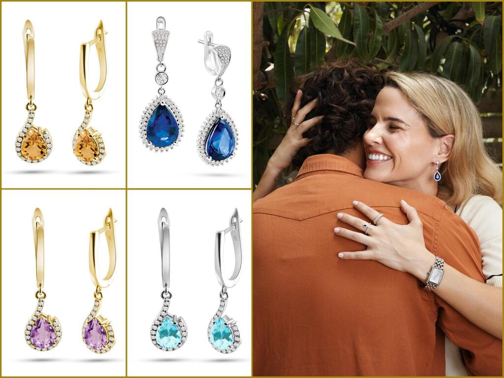 Продемонстрируйте свою индивидуальность и внутреннюю силу, выбрав крупные серьги с цветными камнями