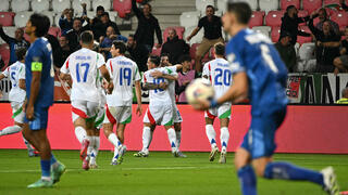 שחקני איטליה חוגגים