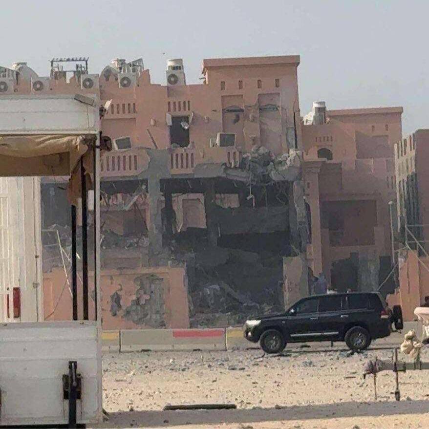 Site of attack in Doha תקיפה ישראלית בדוחא, קטאר