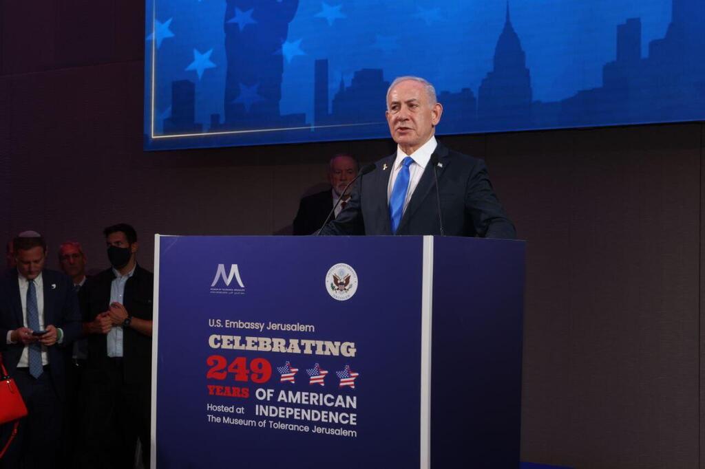 נאום נתניהו באירוע יום העצמאות האמריקני של שגרירות ארה"ב בישראל
