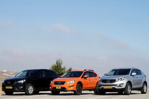מאזדה CX5, סובארו XV וקיה ספורטאג'