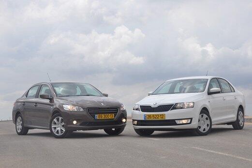 סקודה ראפיד נגד פיג'ו 301