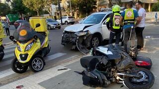 תאונת אופנוע בפתח תקווה