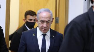 נתניהו באולם הדיונים
