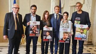 פגישת משפחות החטופים עם נשיא צרפת, עמנואל מקרון