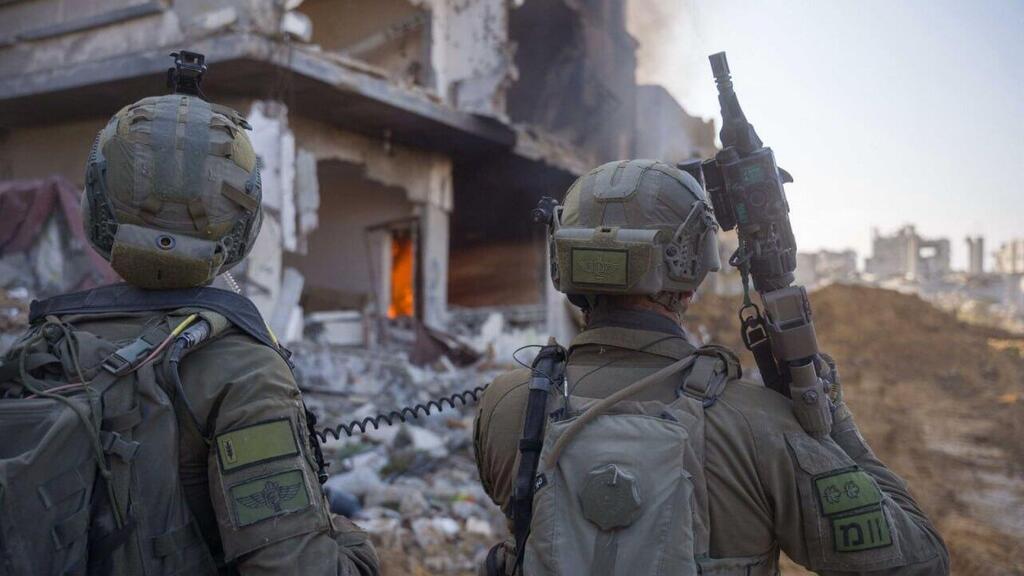 IDF troops in Gaza (צילום: דובר צה"ל ) לוחמי הנח"ל בפעילות ברצועת עזה