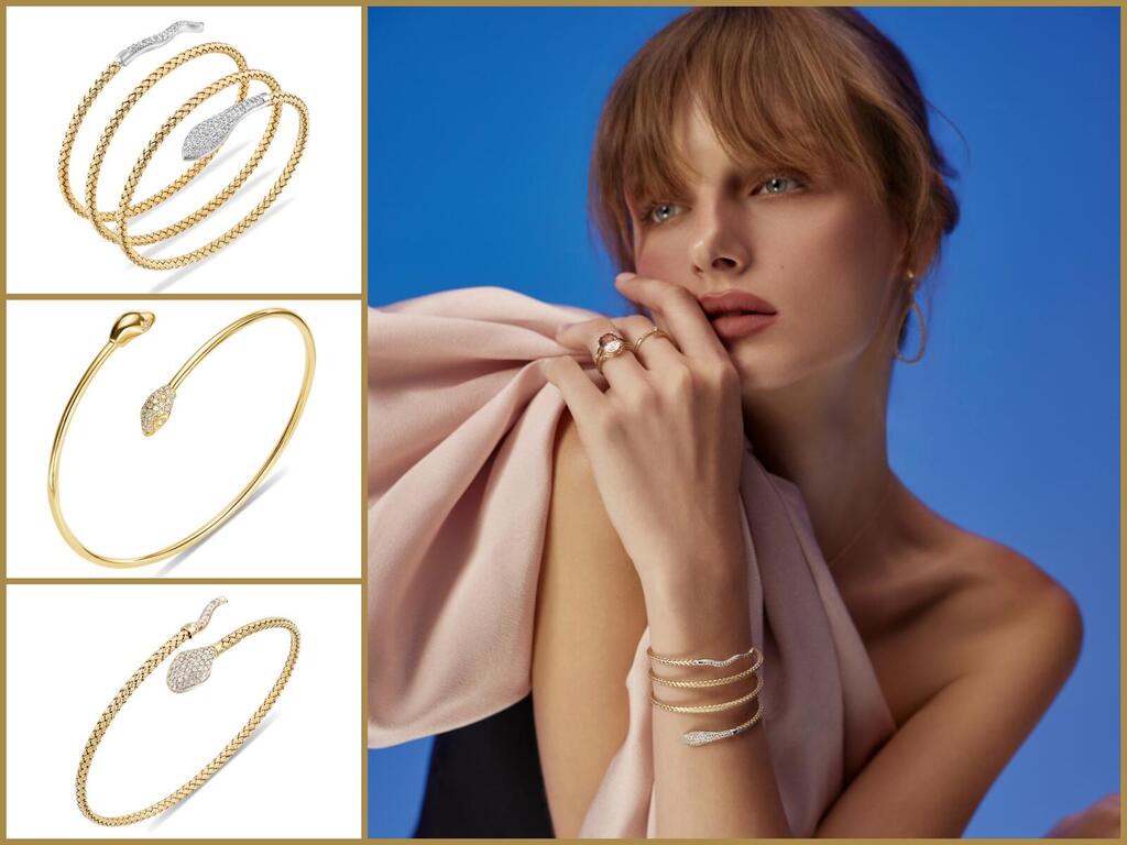 Роскошные браслеты в виде изящных змеек  