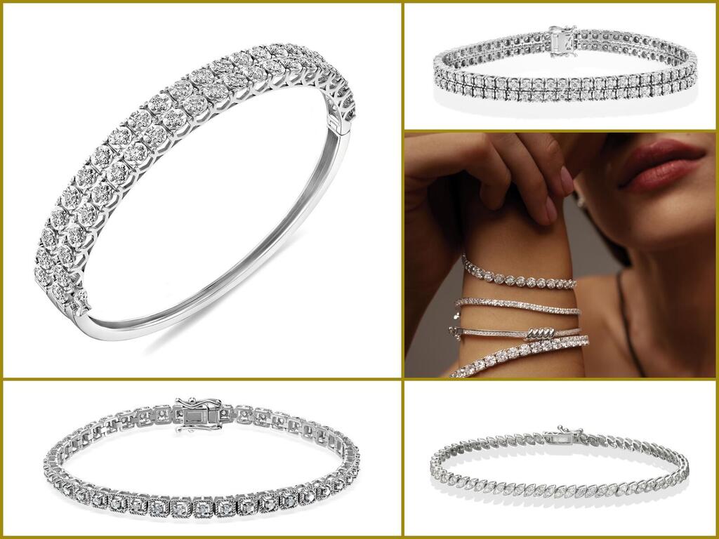 Теннисный браслет подчеркивает утонченный вкус его обладательницы   