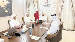 הצוות המשפטי שהוקם למעקב אחר ההליכים המשפטיים בנוגע לתקיפה הישראלית נגד קטאר בישיבתו הראשונה