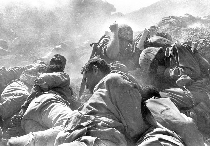 The Battle of the Chinese Farm, where Amal was wounded (Photo: Micha Bar-Am) הקרב בחווה הסינית