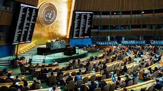 העצרת הכללית של האו"ם אישרה את ההצהרה שיזמו צרפת וסעודיה הקוראת לתמיכה בפתרון שתי המדינות