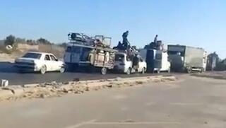 פלסטינים עוזבים את העיר עזה