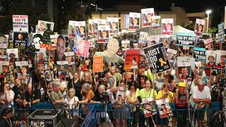 עצרת בכיכר החטופים