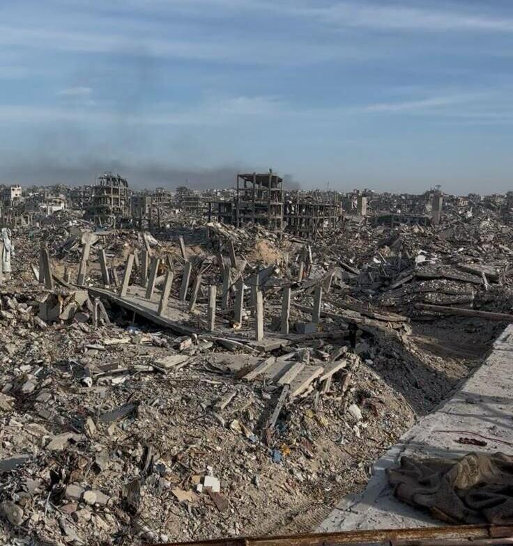 הרס במחנה הפליטים ג'באליה שבצפון רצועת עזה