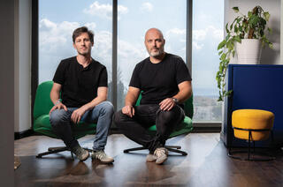 ליאור יוגב (מימין) ועידן וילבך