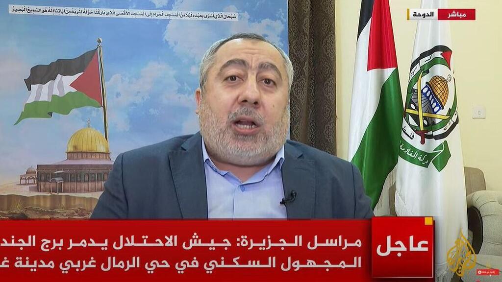 בכיר חמאס טאהר א-נונו, נראה לראשונה מאז התקיפה בדוחא