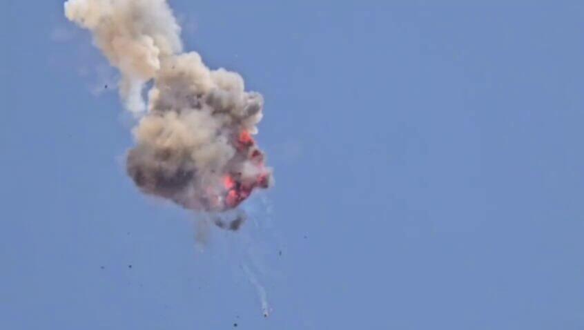 תיעוד: יירוט הכטב"מ ששוגר מתימן מעל הערבה