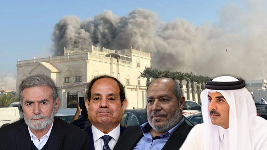 ביג תקיפה בקטאר אמיר קטאר תמים בן חמד אל-ת'אני נשיא מצרים א-סיסי מנהיג הג'יהאד זיאד נחאלה מנהיג חמאס עזה חליל אל-חיה 