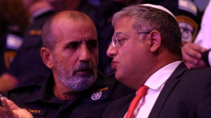 בן גביר והמפכ"ל לוי באירוע המשטרה בבית שמש