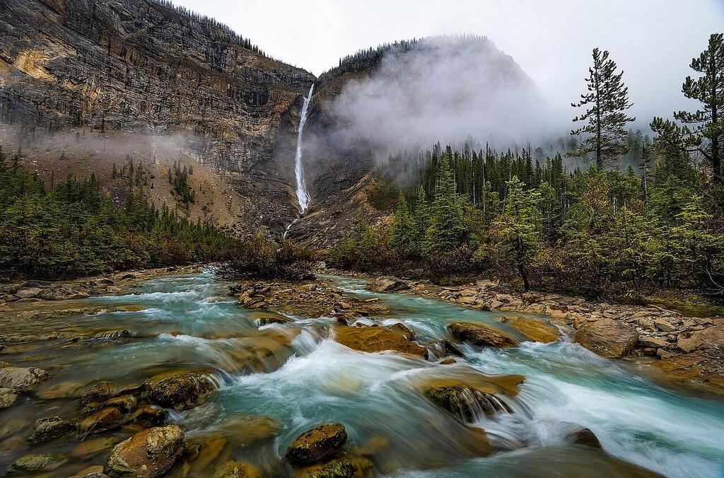 'Flowing in Turquoise', Teckaw Falls, Canada (Photo: Ilan Shacham) "זרימה בטורקיז", מפלי טקקאו, קנדה