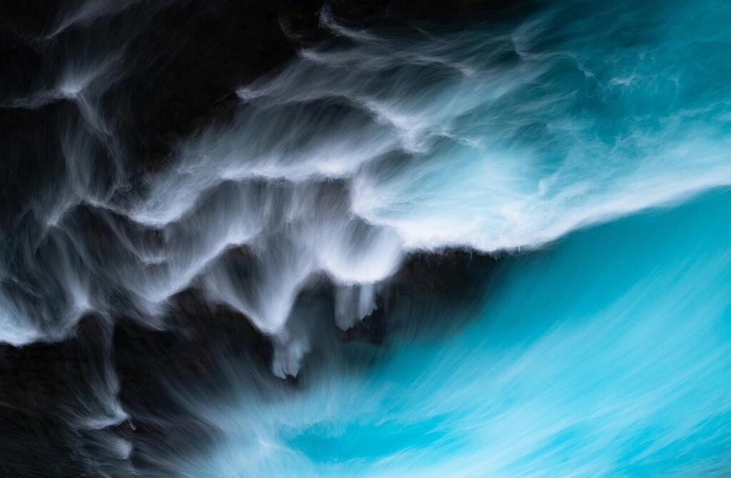 'Bruarfoss Falls', Bruarfoss Waterfall, Iceland (Photo: Ilan Shacham) "מריחות ברוארפוס", מפלי ברוארפוס, איסלנד