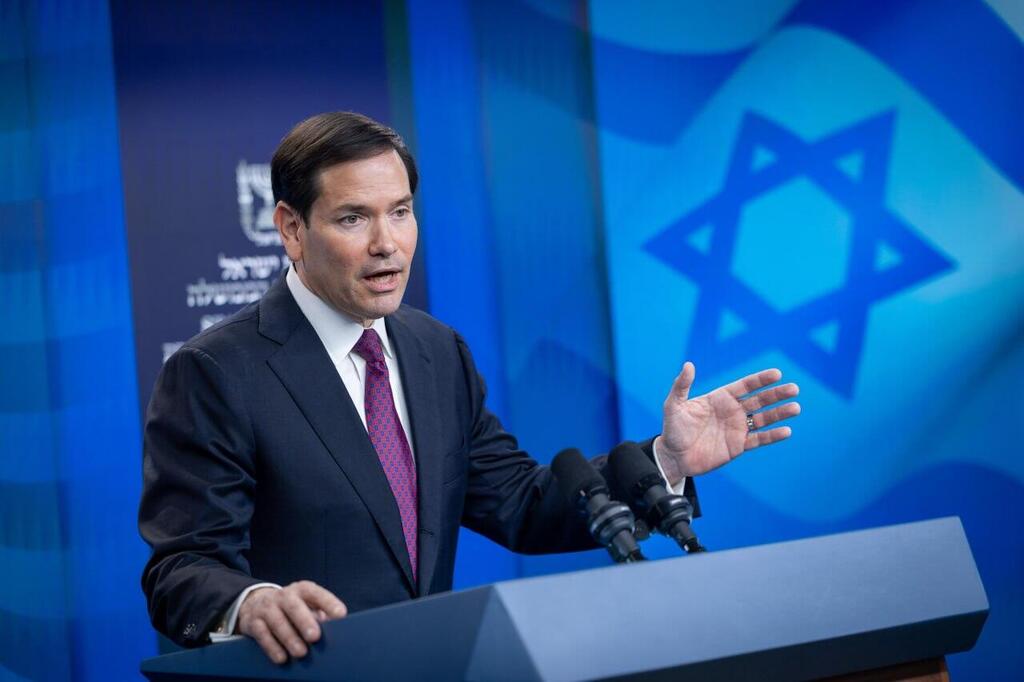 US Secretary of State Marco Rubio (Photo: Chaim Goldberg/Flash90) הצהרה של ראש הממשלה נתניהו ומזכיר המדינה של ארה"ב מרקו רוביו