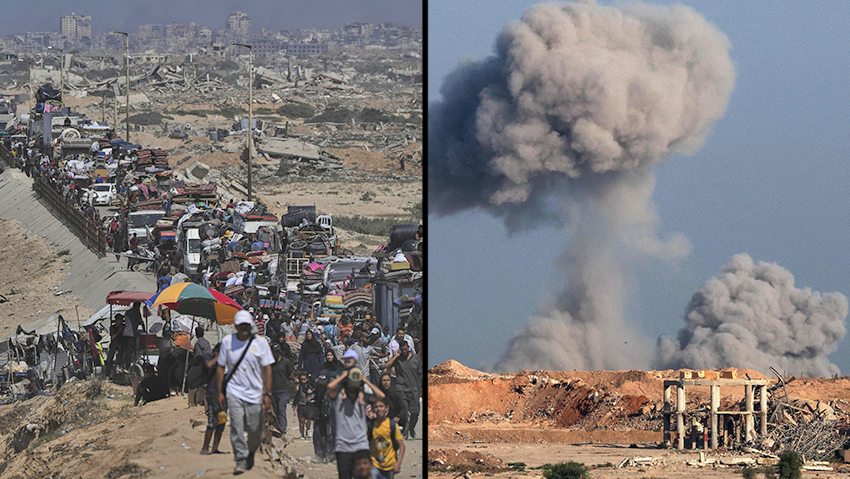  Palestinians leave Gaza City as ground operation advances