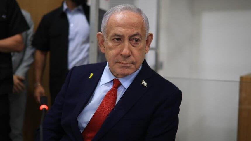 נתניהו באולם בית המשפט