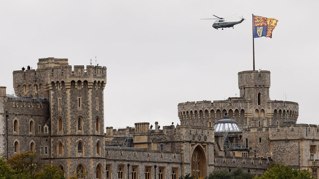 מסוק מארין 1 של ארה"ב נוחת בוינדזור