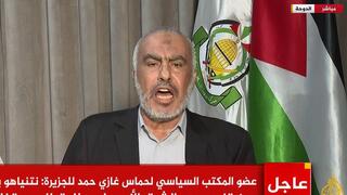 בכיר חמאס, ראזי חמד, שהיה יעד לחיסול בקטר, מתראיין לערוץ אלג’זירה