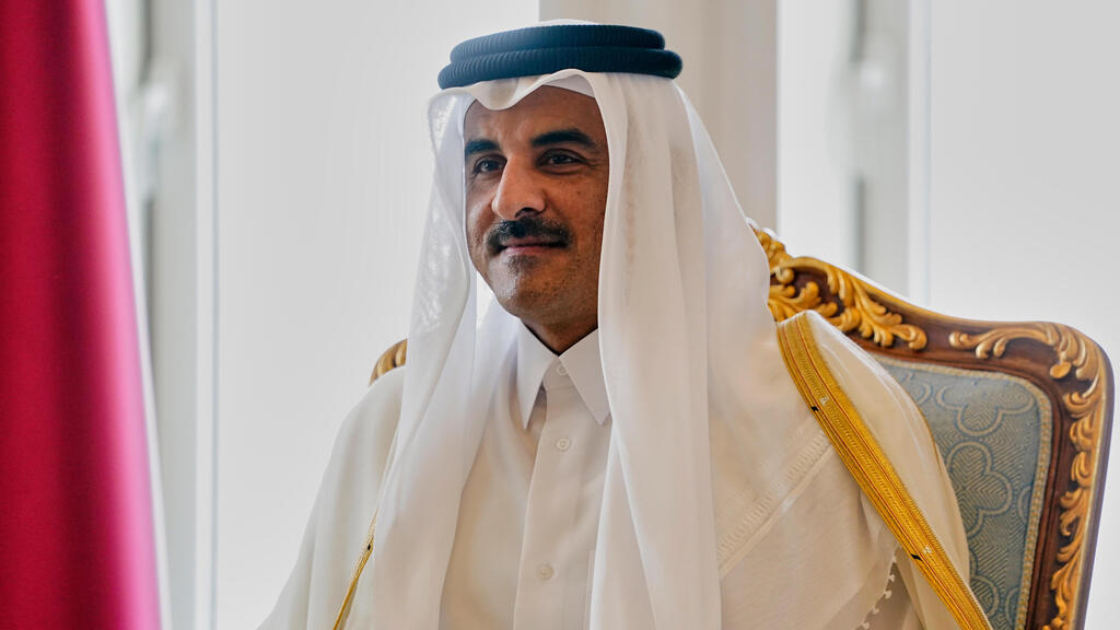 Qatari Emir Tamim Al Thani (Photo: Nathan Howard/Pool Photo via AP) אמיר קטאר - תמים בן חמד אל-ת'אני