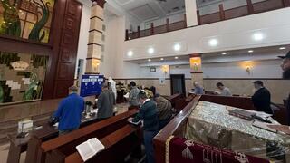 הסליחות הליליות בבית הכנסת בזפוריז'יה