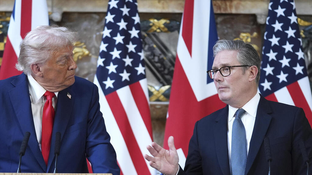 הצהרת נשיא ארה"ב דונלד טראמפ וראש ממשלת בריטניה קיר סטרמר