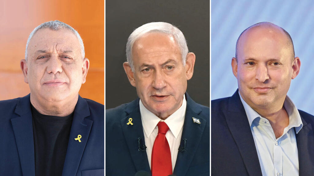 נפתלי בנט, בנימין נתניהו וגדי איזנקוט